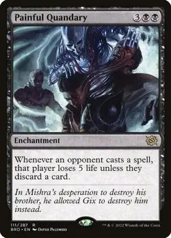 Painful Quandary Foil - The Brothers' War MTG-NM - Image 1