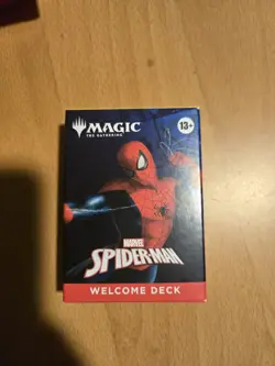 Magic: The Gathering Marvel's Spiderman Welcome Deck, IN HAND. WHITE DECK - Image 1