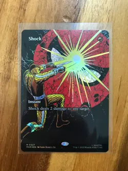 Shock (Borderless) - Foil - 0027 NM MTG Marvel Universe Spider-Man Magic - Image 1