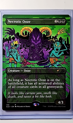 2020 MTG Magic the Gathering SLD Secret Lair Drop Borderless #133 Necrotic Ooze - Image 1