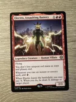 Magic - Spider Man - Electro, Assualting Battery - RARE - 0076 - Image 1