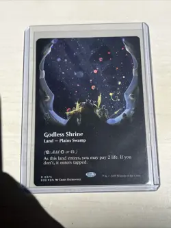 Godless Shrine (Borderless) (Galaxy Foil): Dense Foiling & Swirl - Image 1