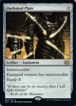 MTG - Darksteel Plate [Double Masters 2022] - Image 1