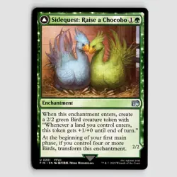 Sidequest: Raise a Chocobo // Black Chocobo - FIN #201 Uncommon - NM FINAL FANTA - Image 1