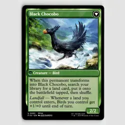 Sidequest: Raise a Chocobo // Black Chocobo - FIN #201 Uncommon - NM FINAL FANTA - Image 2