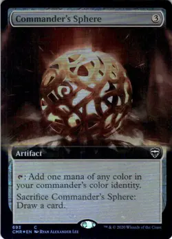 MTG Commander's Sphere (Extended Art) (693) | NM Foil | Commander Legends (CMR) - Image 2