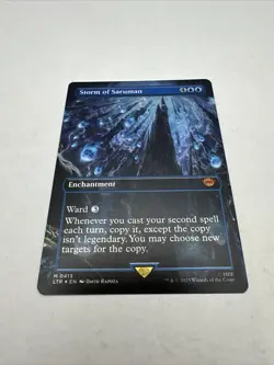 MTG * Storm of Saruman Borderless Foil NM/M LTR Tales of Middle-earth SellbyCyn - Image 1