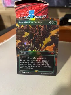 MTG BORDERLESS FOIL Last March of the Ents (0418) UB: LOTR LP FREE SHIPPING - Image 1
