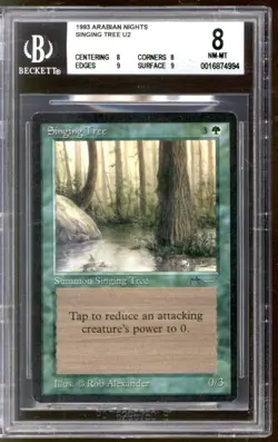 Magic MTG Arabian Nights Singing Tree BGS 8 (8, 8, 9, 9) NEAR MINT NM - Image 1