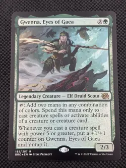 Gwenna, Eyes of Gaea #185 Foil The Brothers' War NM MTG - Image 1