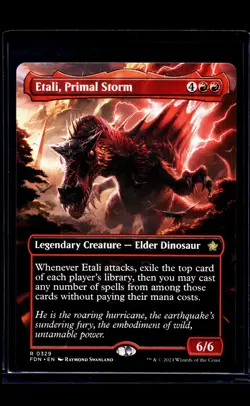 2024 MTG Magic The Gathering FDN Foundations Borderless #329 Etali Primal Storm - Image 1
