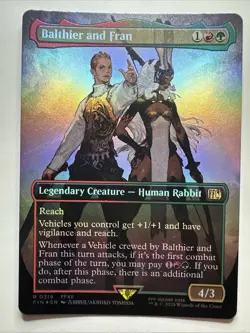 Balthier and Fran (0319) (Borderless) Final Fantasy Foil Magic: The Gathering NM - Image 1