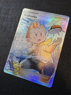 Pokemon TCG Sophocles 146/147 Burning Shadows Full Art Holo Near Mint Condition - Image 2