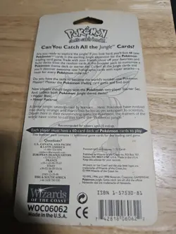 Wizards of the Coast First Edition Pokemon Jungle Booster Pack - Image 2