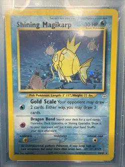 2001 POKEMON NEO REVELATION #66 SHINING MAGIKARP-HOLO PSA 9 - Image 4