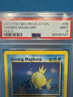 2001 POKEMON NEO REVELATION #66 SHINING MAGIKARP-HOLO PSA 9 - Image 5
