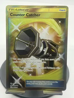Pokemon TCG (Secret) Counter Catcher 120/111 SM Crimson Invasion Secret Rare MP - Image 1