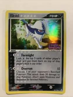 Pokemon TCG - Absol (18/110) Holon Phantoms Stamped - Holo Rare - NM - Image 1