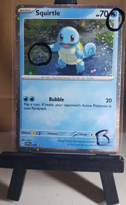 Pokemon TCG Squirtle 048 Cosmos Holo Black Star Promo NM W/Double Swirl 2 B - Image 2