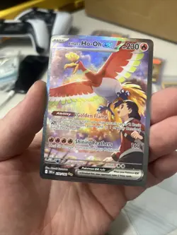 Ethans Ho-Oh EX 230/182 Pokemon TCG Destined Rivals Special Illustration Rare NM - Image 1