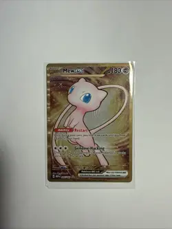 Pokemon TCG Gold Metal Promo Mew EX 205/165 Scarlet & Violet-151 - Image 1