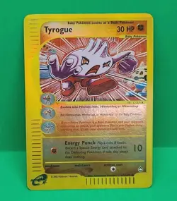 Pokemon E-Series Aquapolis Tyrogue 63/147 Reverse Holo Near Mint Condition 2003 - Image 2