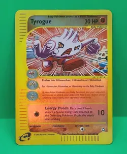 Pokemon E-Series Aquapolis Tyrogue 63/147 Reverse Holo Near Mint Condition 2003 - Image 3