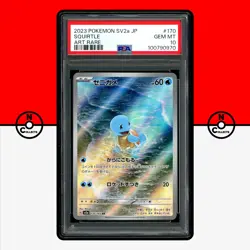 Pokemon PSA 10 Squirtle AR 170/165 sv2a 151 Japanese - Image 1