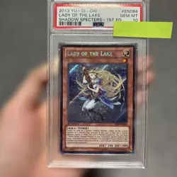Yu-Gi-Oh PSA10 Lady of the Lake SHSP-EN084 Secret Rare 2013 English - Image 1