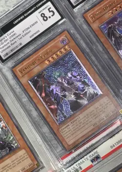 Yugioh! Vampire's Curse Ultimate PTDN-EN090 1st Edition CGC 8.5 NM Euro Print - Image 3