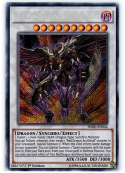 Yugioh! Hot Red Dragon Archfiend Bane - HSRD-EN042 - Secret Rare - 1st Edition N - Image 1