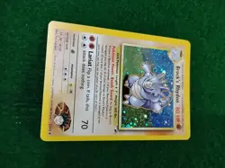Pokemon Card BROCK’s RHYDON 2/132 HOLO Rare Gym Heroes Cosmic Splash - Image 1