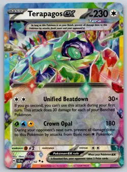 Terapagos ex - 128/142 SV07: Stellar Crown NM Pokemon Card TCG - Image 1