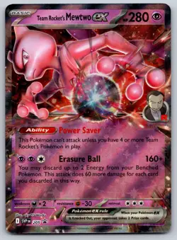 Team Rocket's Mewtwo ex 081/182 SV10: Destined Rivals NM Pokemon Card TCG - Image 1
