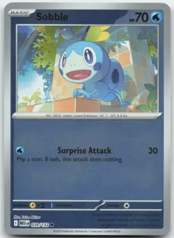 Sobble 039/132 Reverse Holo ME01: Mega Evolution Pokemon Card NM - Image 1