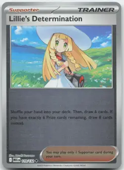 Lillie's Determination 119/132 Reverse Holo ME01: Mega Evolution Pokemon Card NM - Image 1