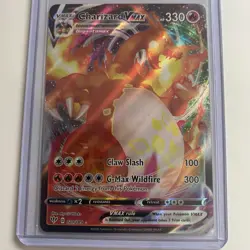 Pokemon TCG Charizard VMAX Darkness Ablaze Holo Ultra Rare Card 020/189 NM - Image 1