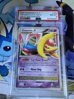 Pokemon TCG Cresselia LV.X Holo Ultra Rare Card 103/106 Great Encounters PSA 8 - Image 1