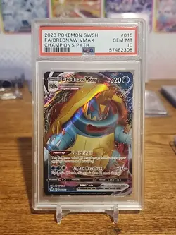 Drednaw Pokemon Card SWSH Champion's Path VMAX Full Art 15/73 PSA 10 GEM MINT - Image 1