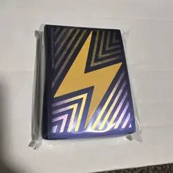 65 Ct Surging Sparks ETB Lightning Bolt Card Sleeves Sealed Pokemon - Image 1