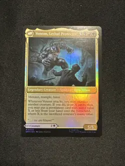 MTG Magic 0055 Eddie Brock Venom Lethal Protector Mythic Card Spider Man - Image 1