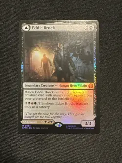 MTG Magic 0055 Eddie Brock Venom Lethal Protector Mythic Card Spider Man - Image 2