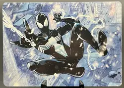 Spectacular Spider-Man (Black) Art Card Art Series: Marvel's Spider-Man 52/54 NM - Image 1