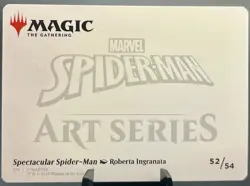 Spectacular Spider-Man (Black) Art Card Art Series: Marvel's Spider-Man 52/54 NM - Image 2