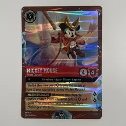 SEALED Cruise Exclusive Pirate Captain Mickey DISNEY Lorcana Game Card 13-P3 - Image 3