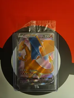 Charizard V SWSH050 SEALED Full Art Pokemon Card Black Star Promo Champions Path - Image 1