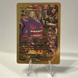 Full Art Gengar Gold Foil Card Fan Art Display Card TG10/TG30 HP200 NM/M - Image 1