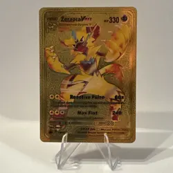 Zeraora VMAX Gold Foil Card Fan Art Display Card HP330 NM/M - Image 1