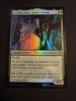 Ezekiel Sims, Spider-Totem #100 Near Mint FOIL SPM Marvel's Spider-Man Magic MTG - Image 1