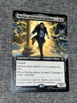 Morlun, Devourer of Spiders - 0257 - SPM - NM/M- MTG Extended Art Non Foil R - Image 1